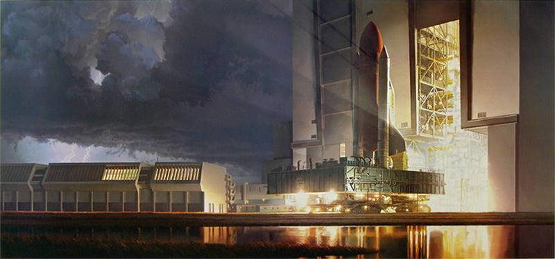 Illustration for article titled The Hungarian-Born Painter Who Immortalized America's Space Program